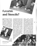 Furoshiki and Stencils? (published in Nagoya Eyes magazine)